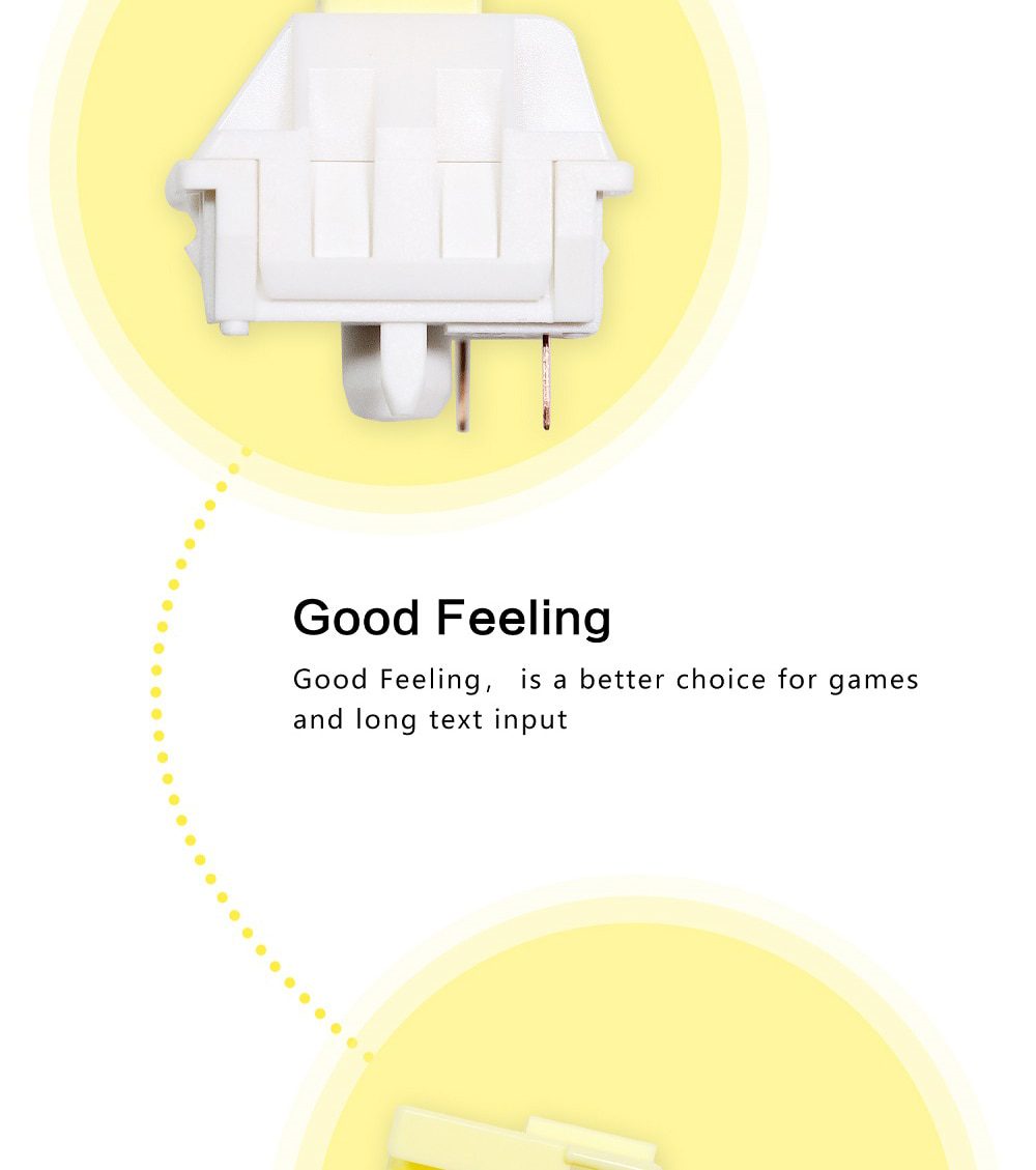 JWICK Ginger Milk Linear Switch 5pin RGB SMD 63.5g mx switch for mechanical keyboard 60m POM PA66 Gold Plated Spring Yellow JWICK Ginger Milk Linear Switch 5pin RGB SMD 63.5g mx switch for mechanical keyboard 60m POM PA66 Gold Plated Spring Yellow