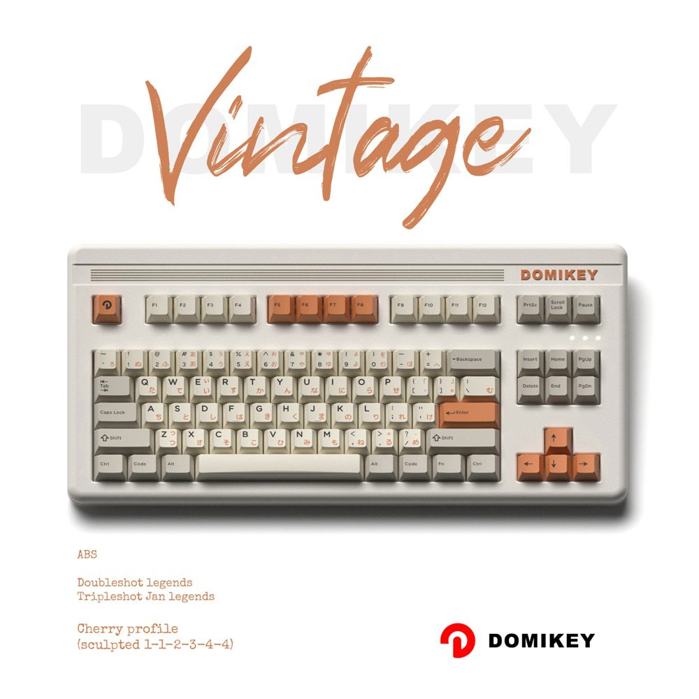 Domikey Vintage All in One Cherry Profile abs doubleshot keycap for mx stem keyboard 87 104 gh60 xd64 xd68 BM60 BM65 BM68 Retro Domikey Vintage All in One Cherry Profile abs doubleshot keycap for mx stem keyboard 87 104 gh60 xd64 xd68 BM60 BM65 BM68 Retro