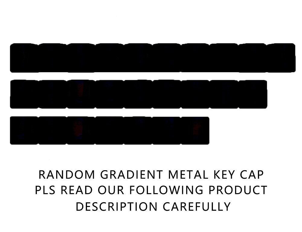 Teamwolf stainless steel MX Metal Keycap for keyboard Alpha 26 key light through back lit Black Blue Gold gradient Teamwolf stainless steel MX Metal Keycap for keyboard Alpha 26 key light through back lit Black Blue Gold gradient