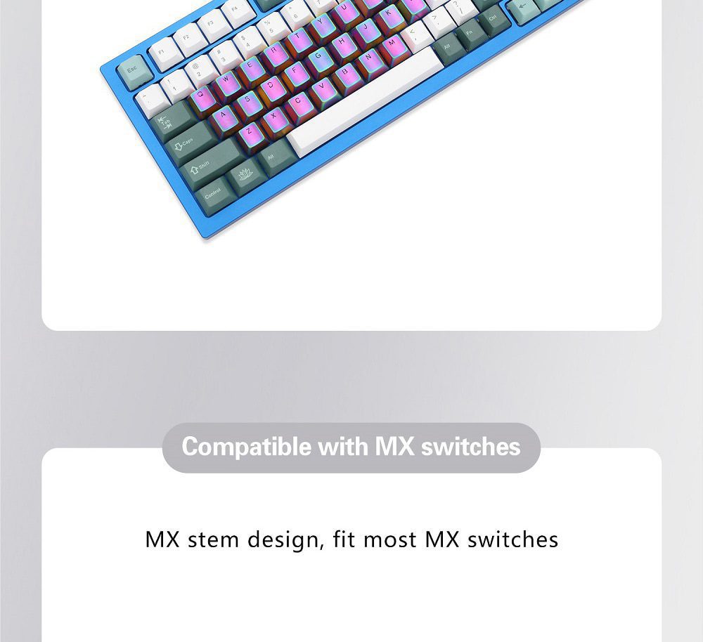 Teamwolf stainless steel MX Metal Keycap for keyboard Alpha 26 key light through back lit Black Blue Gold gradient Teamwolf stainless steel MX Metal Keycap for keyboard Alpha 26 key light through back lit Black Blue Gold gradient