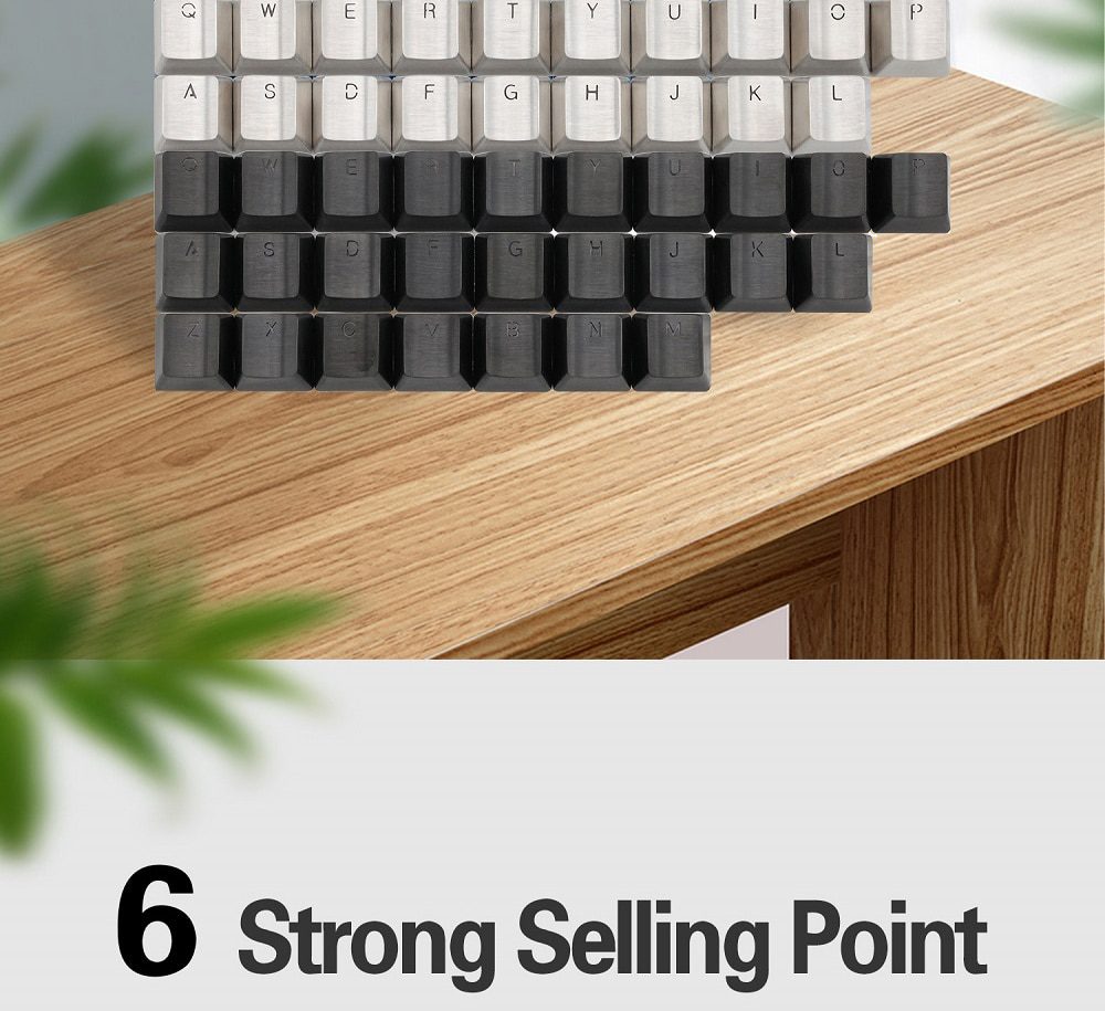 Teamwolf stainless steel MX Metal Keycap for keyboard Alpha 26 key light through back lit Black Blue Gold gradient Teamwolf stainless steel MX Metal Keycap for keyboard Alpha 26 key light through back lit Black Blue Gold gradient