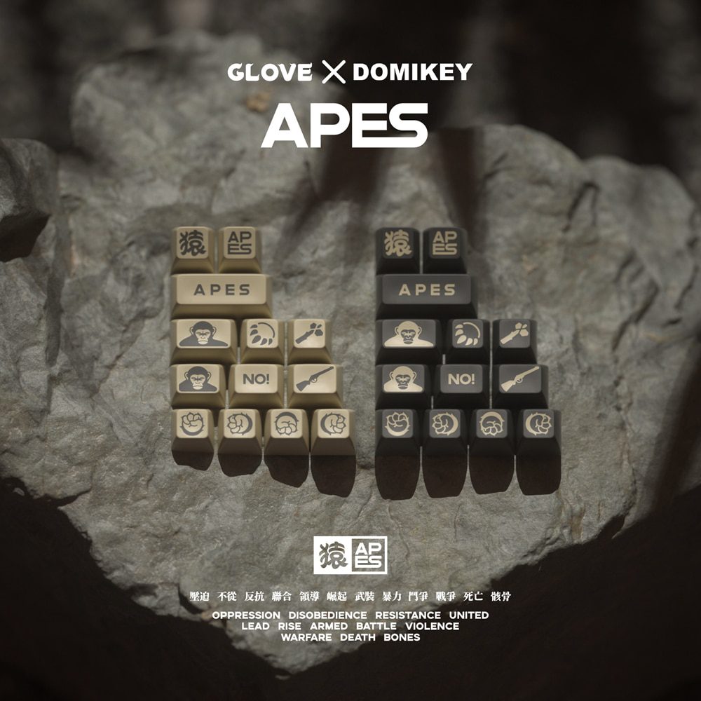 Domikey SA abs doubleshot keycap Apes Time All In One for mx stem keyboard poker 87 104 BM60 BM65 BM68 gh60 xd64 xd68 xd87 Domikey SA abs doubleshot keycap Apes Time All In One for mx stem keyboard poker 87 104 BM60 BM65 BM68 gh60 xd64 xd68 xd87