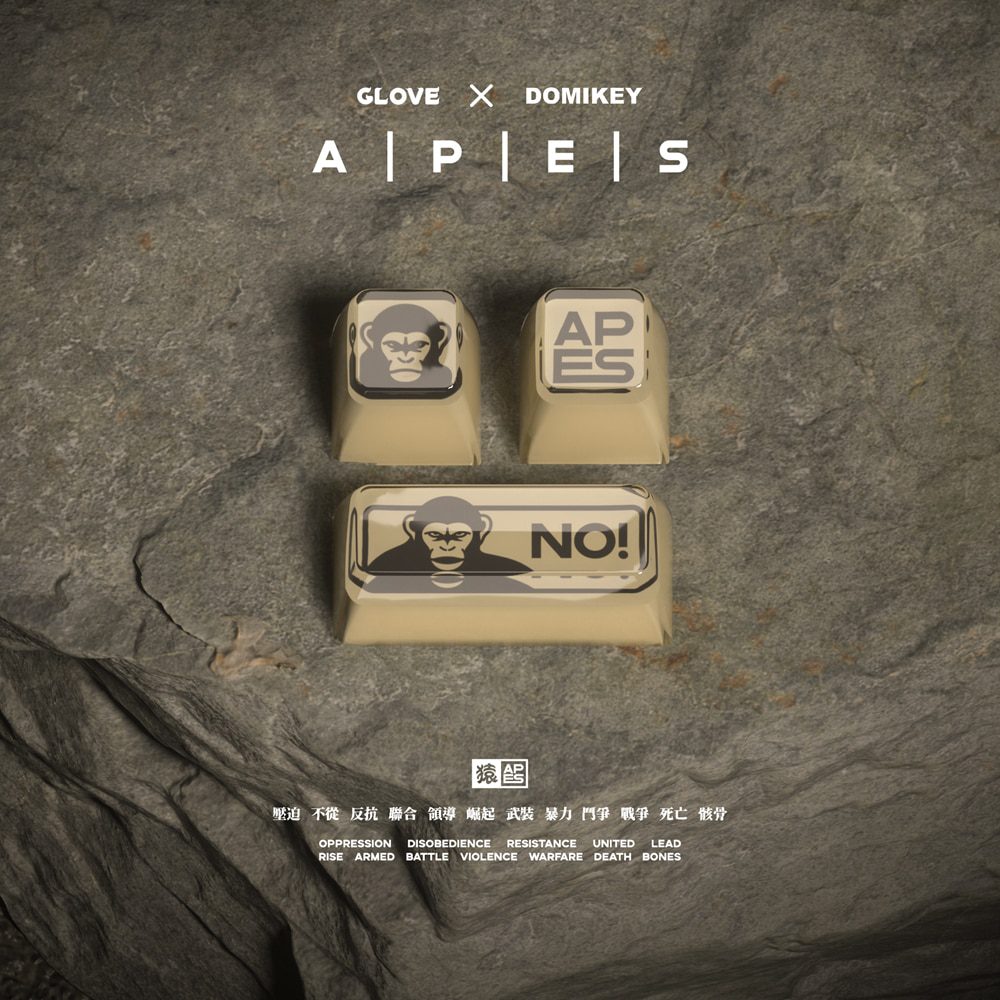 Domikey SA abs doubleshot keycap Apes Time All In One for mx stem keyboard poker 87 104 BM60 BM65 BM68 gh60 xd64 xd68 xd87 Domikey SA abs doubleshot keycap Apes Time All In One for mx stem keyboard poker 87 104 BM60 BM65 BM68 gh60 xd64 xd68 xd87