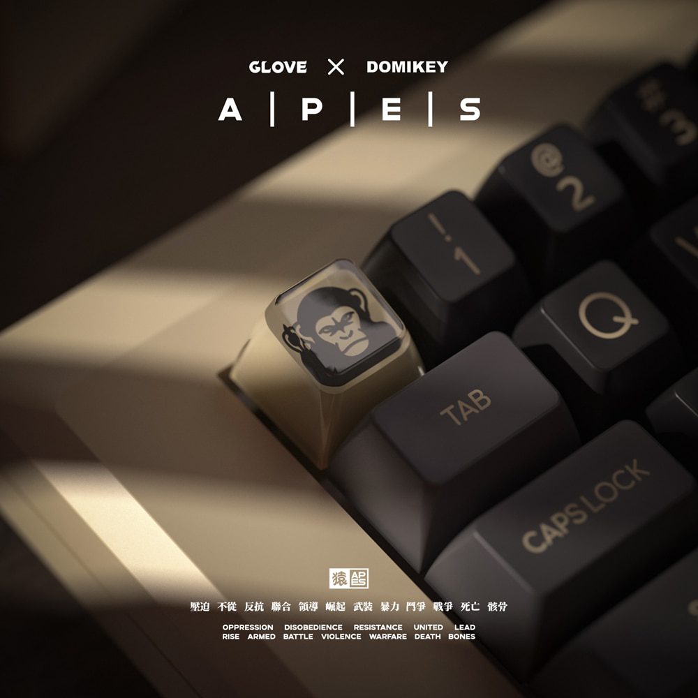 Domikey SA abs doubleshot keycap Apes Time All In One for mx stem keyboard poker 87 104 BM60 BM65 BM68 gh60 xd64 xd68 xd87 Domikey SA abs doubleshot keycap Apes Time All In One for mx stem keyboard poker 87 104 BM60 BM65 BM68 gh60 xd64 xd68 xd87