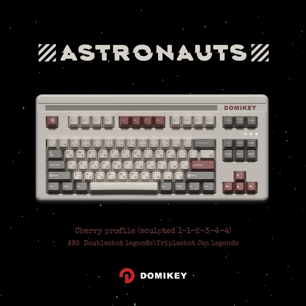 Domikey Astronaut All in One Cherry Profile abs doubleshot keycap for mx stem keyboard 87 104 gh60 xd64 xd68 BM60 BM65 BM68 Domikey Astronaut All in One Cherry Profile abs doubleshot keycap for mx stem keyboard 87 104 gh60 xd64 xd68 BM60 BM65 BM68