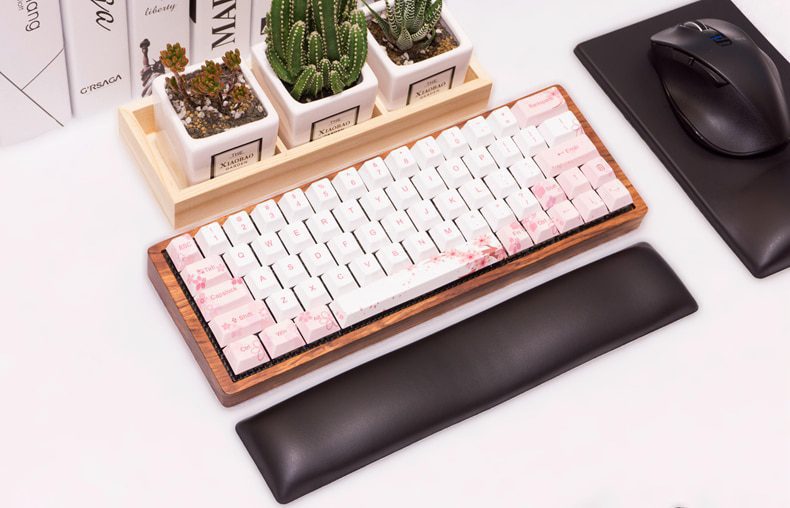 Cherry profile Dye Sub Keycap Set thick PBT plastic sakura flower white pink colorway for gh60 xd64 xd84 xd96 tada68 87 104 Cherry profile Dye Sub Keycap Set thick PBT plastic sakura flower white pink colorway for gh60 xd64 xd84 xd96 tada68 87 104