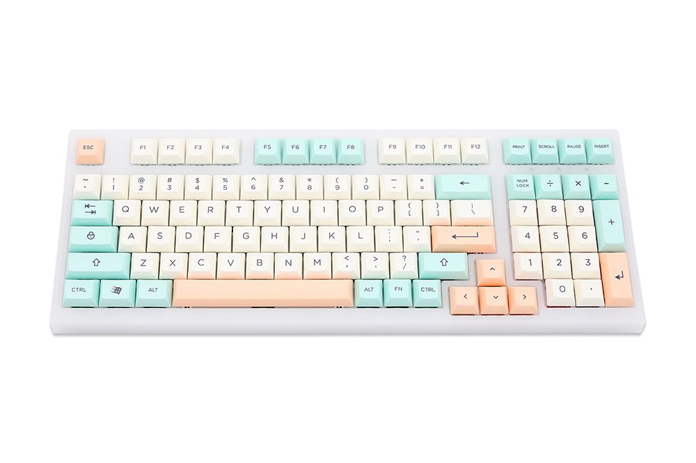 WM Elegant Beige Green Dye Sub Keycap Thick PBT DSA Profile for keyboard 87 tkl 104 ansi xd64 bm60 xd68 bm65 bm68 WM Elegant Beige Green Dye Sub Keycap Thick PBT DSA Profile for keyboard 87 tkl 104 ansi xd64 bm60 xd68 bm65 bm68