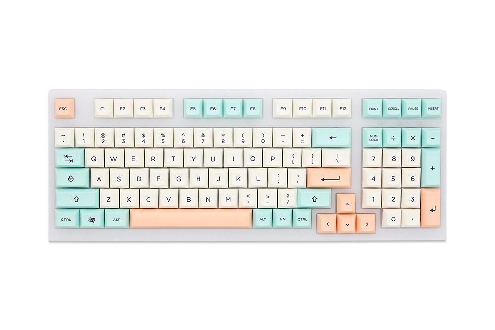 WM Elegant Beige Green Dye Sub Keycap Thick PBT DSA Profile for keyboard 87 tkl 104 ansi xd64 bm60 xd68 bm65 bm68 WM Elegant Beige Green Dye Sub Keycap Thick PBT DSA Profile for keyboard 87 tkl 104 ansi xd64 bm60 xd68 bm65 bm68