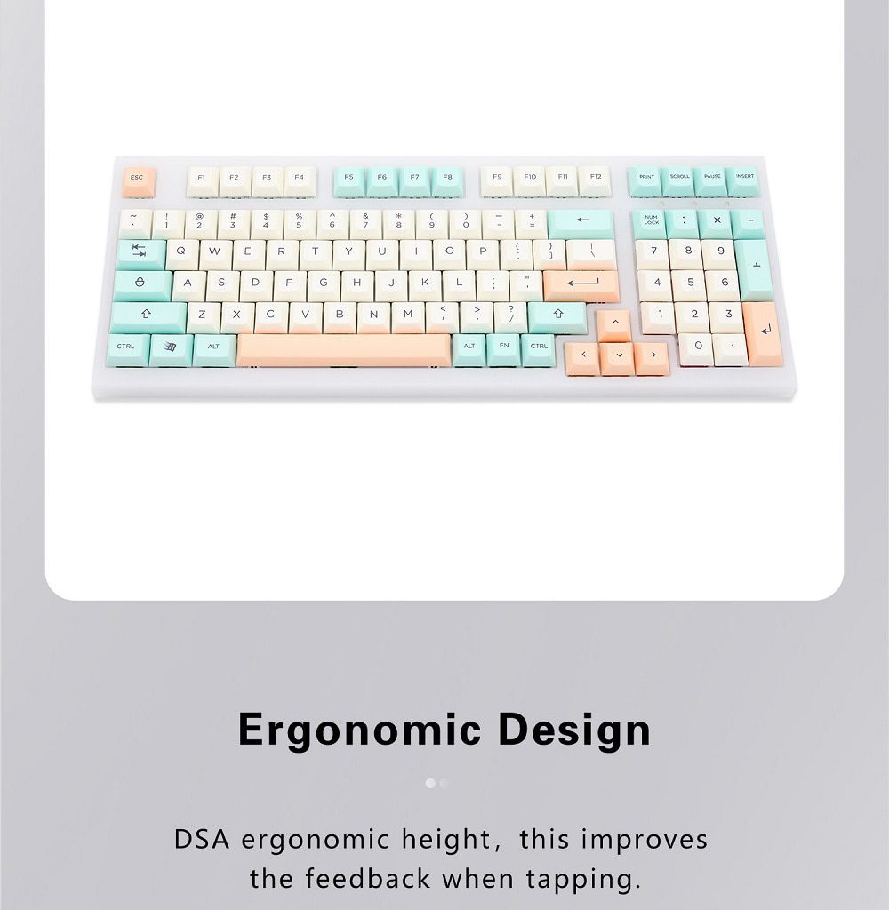 WM Elegant Beige Green Dye Sub Keycap Thick PBT DSA Profile for keyboard 87 tkl 104 ansi xd64 bm60 xd68 bm65 bm68 WM Elegant Beige Green Dye Sub Keycap Thick PBT DSA Profile for keyboard 87 tkl 104 ansi xd64 bm60 xd68 bm65 bm68