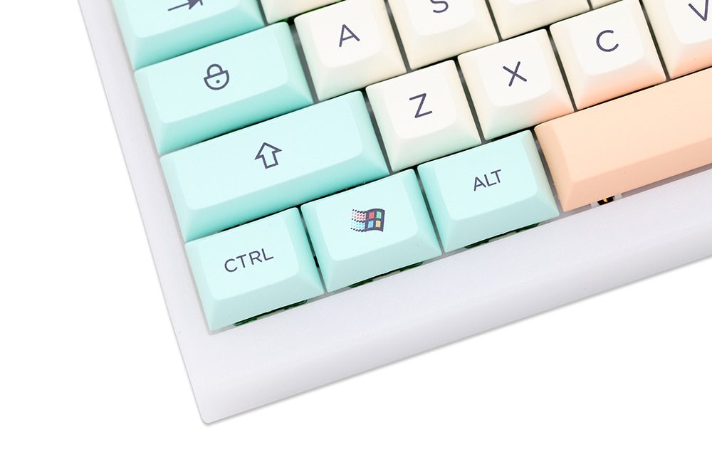 WM Elegant Beige Green Dye Sub Keycap Thick PBT DSA Profile for keyboard 87 tkl 104 ansi xd64 bm60 xd68 bm65 bm68 WM Elegant Beige Green Dye Sub Keycap Thick PBT DSA Profile for keyboard 87 tkl 104 ansi xd64 bm60 xd68 bm65 bm68