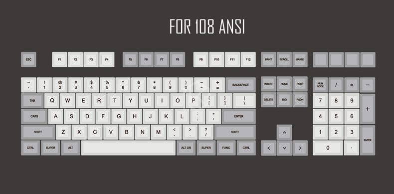 dsa granite grey colorway dsa profile Dye Sub Keycap Set PBT plastic for keyboard gh60 xd60 xd84 cospad tada68 rs96 87 104 660 dsa granite grey colorway dsa profile Dye Sub Keycap Set PBT plastic for keyboard gh60 xd60 xd84 cospad tada68 rs96 87 104 660