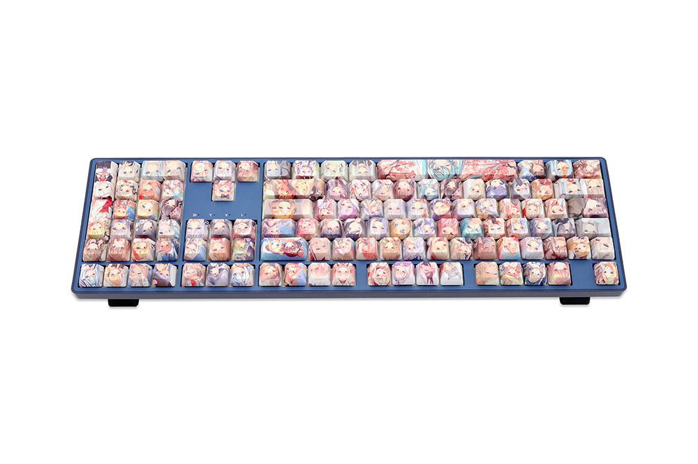 OMO cartoon anime beautiful young girl OEM profile Dye Sub Keycap for mechanical keyboard 60 87 104 tkl ansi xd64 bm60 bm68 OMO cartoon anime beautiful young girl OEM profile Dye Sub Keycap for mechanical keyboard 60 87 104 tkl ansi xd64 bm60 bm68