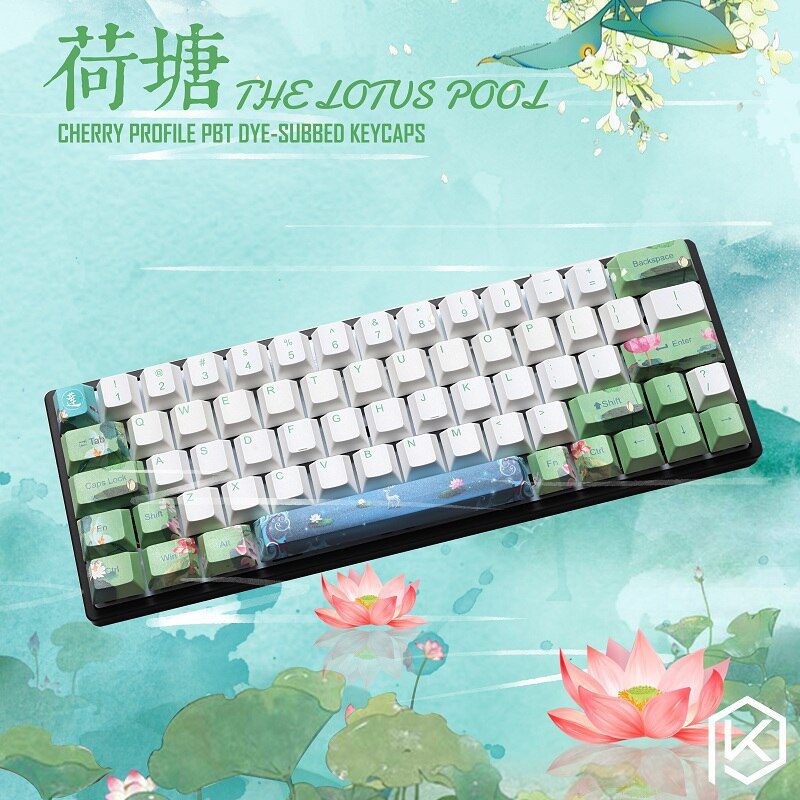 Egyptian 9009 colorway cherry profile Dye Sub Keycap Set thick PBT plastic keyboard gh60 xd60 xd84 tada68 rs96 zz96 87 104 660