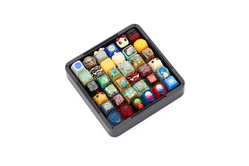 [only switch test box]Keyfirst Anode Aluminum Switch test box tester CNC box with acrylic cover For switch Stock Collection