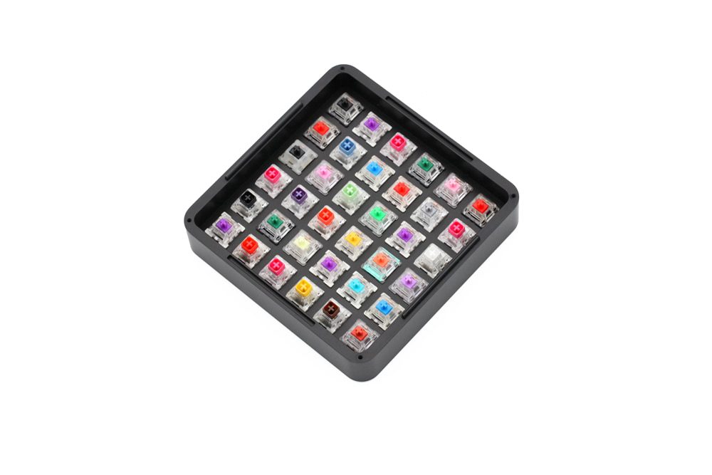 [only switch test box]Keyfirst Anode Aluminum Switch test box tester CNC box with acrylic cover For switch Stock Collection