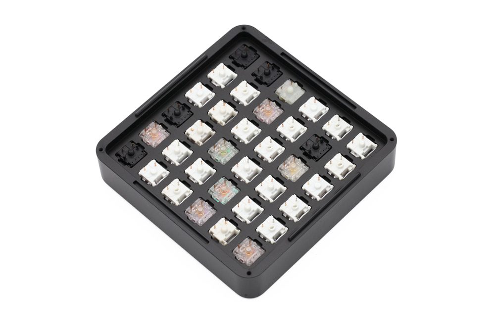 [only switch test box]Keyfirst Anode Aluminum Switch test box tester CNC box with acrylic cover For switch Stock Collection