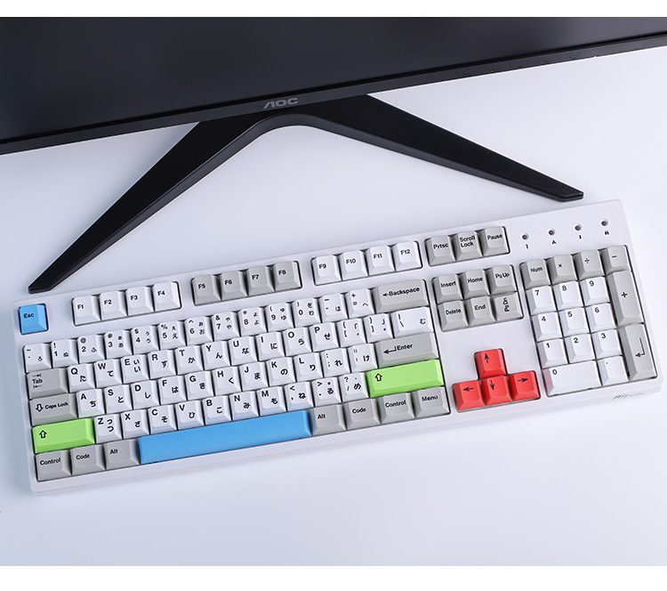 LOOP Blocks Contrast Color Cherry profile Dye Sub Keycap Set thick PBT for keyboard gh60 xd60 xd84 tada68 87 104 BM60 BM65