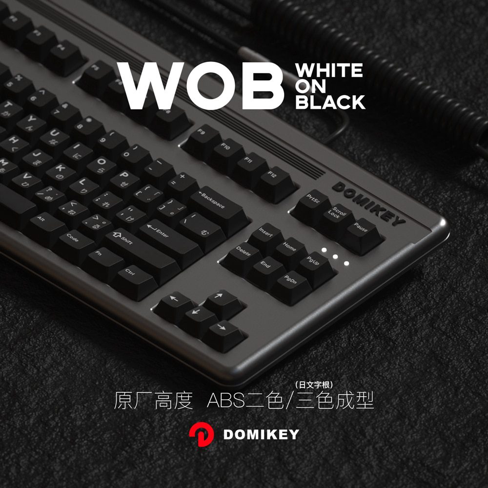 Domikey Cherry Profile abs doubleshot keycap WOB All in One White on Black for keyboard poker 87 104 gh60 xd64 xd68 BM60 BM65 Domikey Cherry Profile abs doubleshot keycap WOB All in One White on Black for keyboard poker 87 104 gh60 xd64 xd68 BM60 BM65