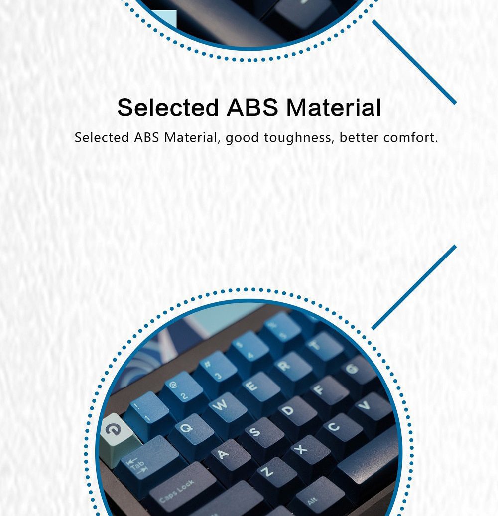 Domikey X iNKY Silent Sea Cherry Profile keycaps for mx stem keyboard poker 87 104 gh60 xd64 xd68 xd84 BM60 BM65 BM68 BM80 Domikey X iNKY Silent Sea Cherry Profile keycaps for mx stem keyboard poker 87 104 gh60 xd64 xd68 xd84 BM60 BM65 BM68 BM80