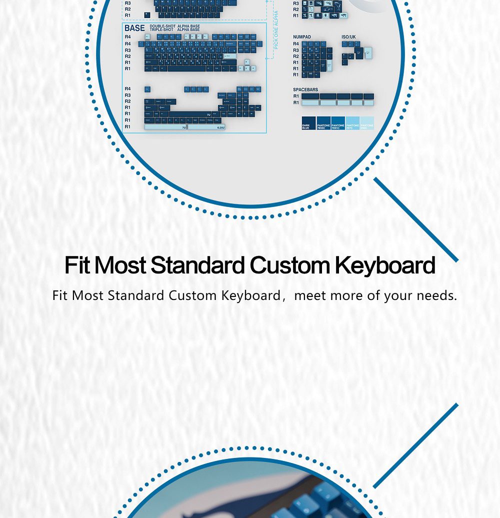 Domikey X iNKY Silent Sea Cherry Profile keycaps for mx stem keyboard poker 87 104 gh60 xd64 xd68 xd84 BM60 BM65 BM68 BM80 Domikey X iNKY Silent Sea Cherry Profile keycaps for mx stem keyboard poker 87 104 gh60 xd64 xd68 xd84 BM60 BM65 BM68 BM80