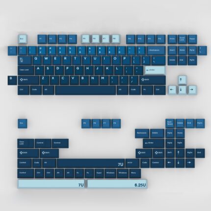 Domikey X iNKY Silent Sea Cherry Profile keycaps for mx stem keyboard poker 87 104 gh60 xd64 xd68 xd84 BM60 BM65 BM68 BM80