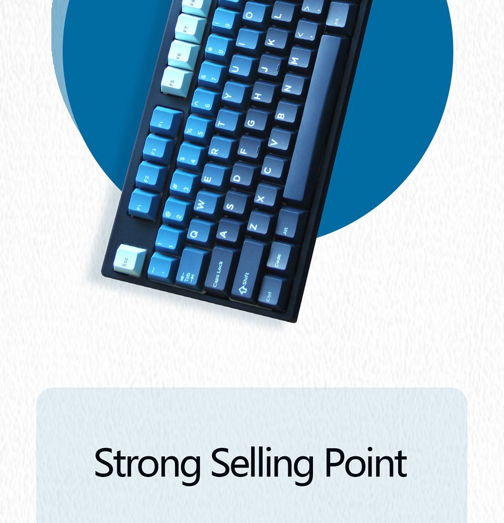 Domikey X iNKY Silent Sea Cherry Profile keycaps for mx stem keyboard poker 87 104 gh60 xd64 xd68 xd84 BM60 BM65 BM68 BM80 Domikey X iNKY Silent Sea Cherry Profile keycaps for mx stem keyboard poker 87 104 gh60 xd64 xd68 xd84 BM60 BM65 BM68 BM80