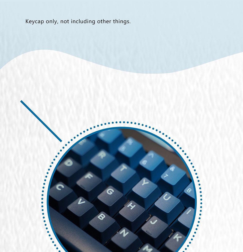 Domikey X iNKY Silent Sea Cherry Profile keycaps for mx stem keyboard poker 87 104 gh60 xd64 xd68 xd84 BM60 BM65 BM68 BM80 Domikey X iNKY Silent Sea Cherry Profile keycaps for mx stem keyboard poker 87 104 gh60 xd64 xd68 xd84 BM60 BM65 BM68 BM80