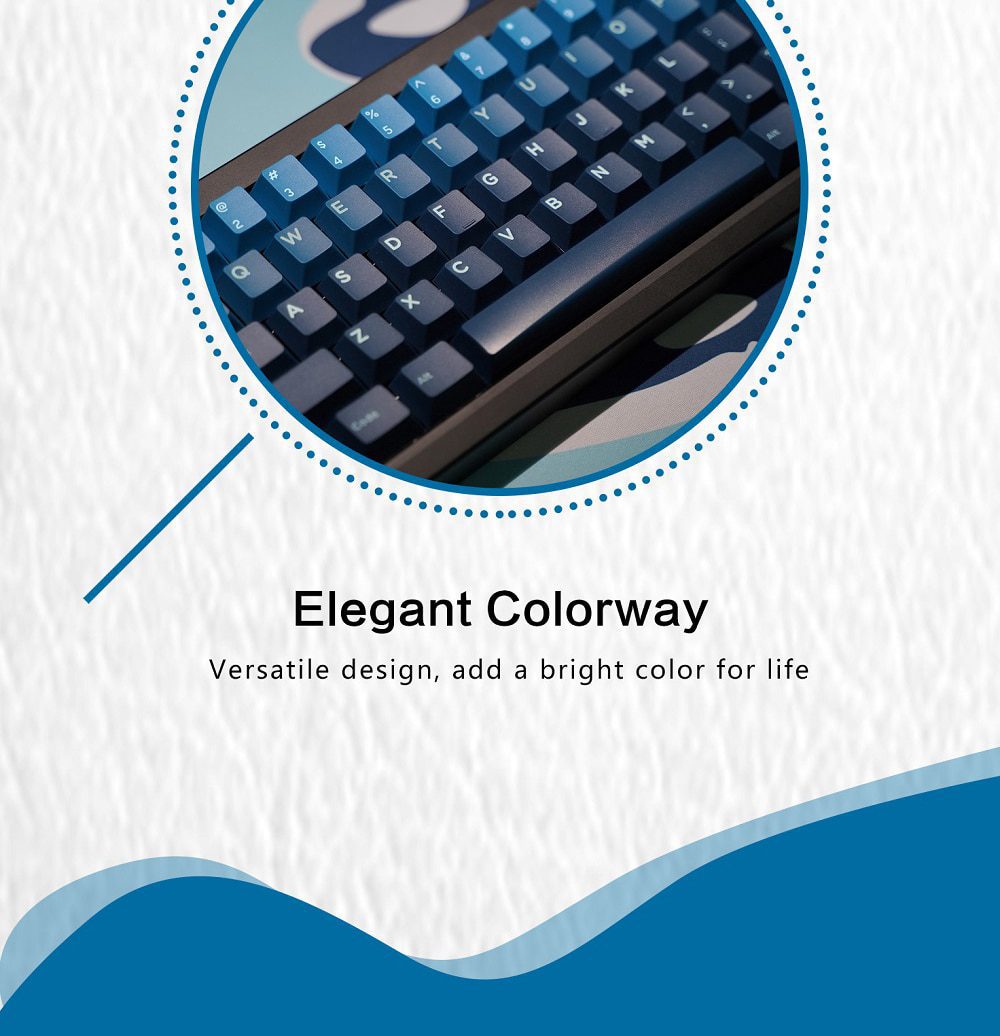 Domikey X iNKY Silent Sea Cherry Profile keycaps for mx stem keyboard poker 87 104 gh60 xd64 xd68 xd84 BM60 BM65 BM68 BM80 Domikey X iNKY Silent Sea Cherry Profile keycaps for mx stem keyboard poker 87 104 gh60 xd64 xd68 xd84 BM60 BM65 BM68 BM80