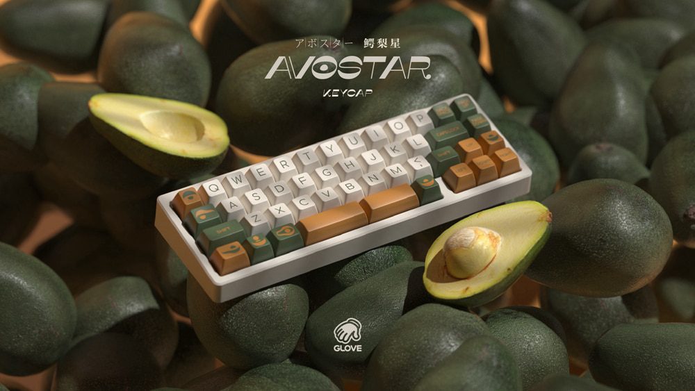 Glove X Domikey SA Avostar abs doubleshot Avocado keycap for mx stem keyboard poker 87 104 gh60 xd64 xd68 xd87 bm60 bm65 bm80 Glove X Domikey SA Avostar abs doubleshot Avocado keycap for mx stem keyboard poker 87 104 gh60 xd64 xd68 xd87 bm60 bm65 bm80