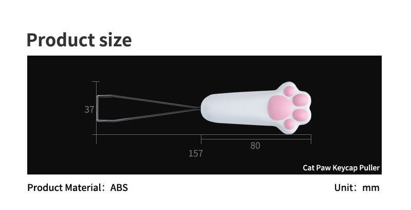 ZOMO Kawaii Cute Cat Paw Fairy Stick Golden Hoop Keycap Puller for Mechanical Keyboard Custom Keyboard Key Puller ZOMO Kawaii Cute Cat Paw Fairy Stick Golden Hoop Keycap Puller for Mechanical Keyboard Custom Keyboard Key Puller