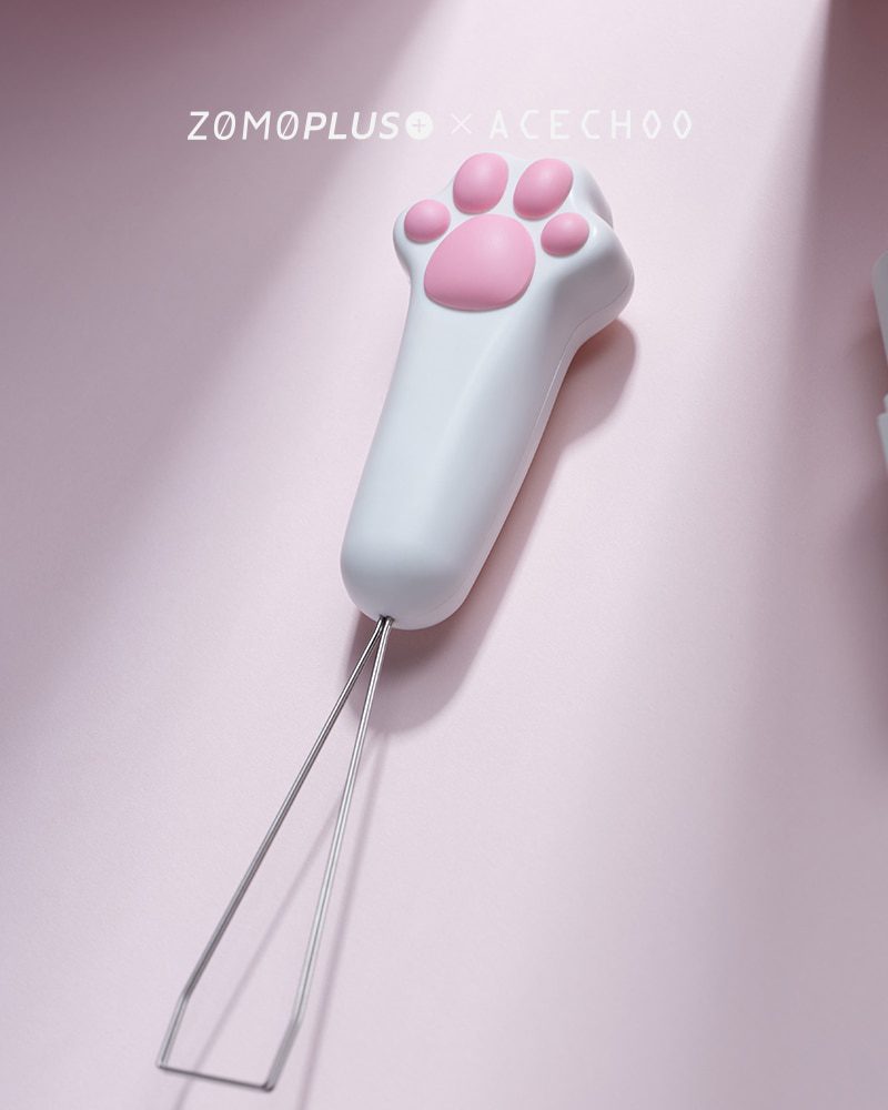 ZOMO Kawaii Cute Cat Paw Fairy Stick Golden Hoop Keycap Puller for Mechanical Keyboard Custom Keyboard Key Puller ZOMO Kawaii Cute Cat Paw Fairy Stick Golden Hoop Keycap Puller for Mechanical Keyboard Custom Keyboard Key Puller