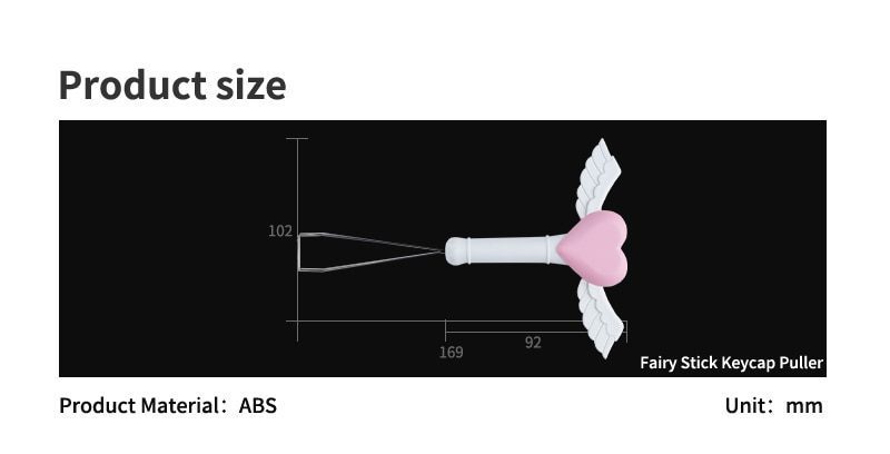 ZOMO Kawaii Cute Cat Paw Fairy Stick Golden Hoop Keycap Puller for Mechanical Keyboard Custom Keyboard Key Puller ZOMO Kawaii Cute Cat Paw Fairy Stick Golden Hoop Keycap Puller for Mechanical Keyboard Custom Keyboard Key Puller