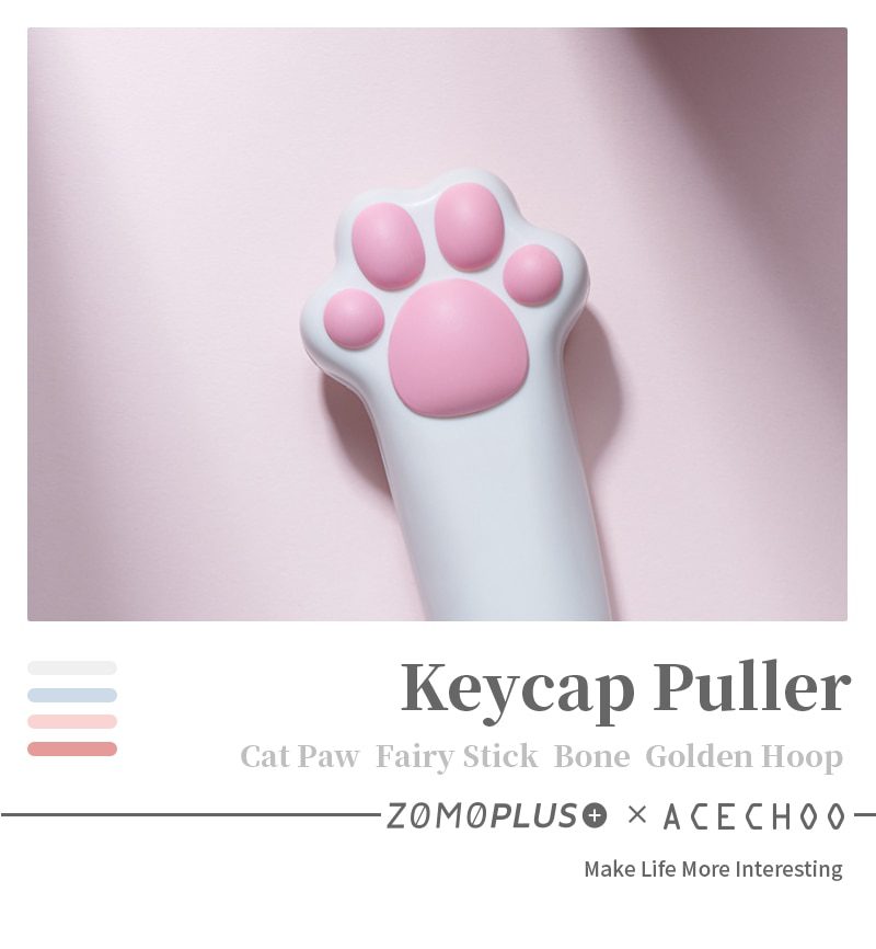 ZOMO Kawaii Cute Cat Paw Fairy Stick Golden Hoop Keycap Puller for Mechanical Keyboard Custom Keyboard Key Puller ZOMO Kawaii Cute Cat Paw Fairy Stick Golden Hoop Keycap Puller for Mechanical Keyboard Custom Keyboard Key Puller