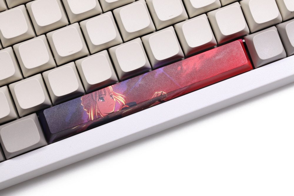 Allover dye subbed Keycap Novelty 6.25u spacebar pbt for keyboard EliAyase Saber Allover dye subbed Keycap Novelty 6.25u spacebar pbt for keyboard EliAyase Saber