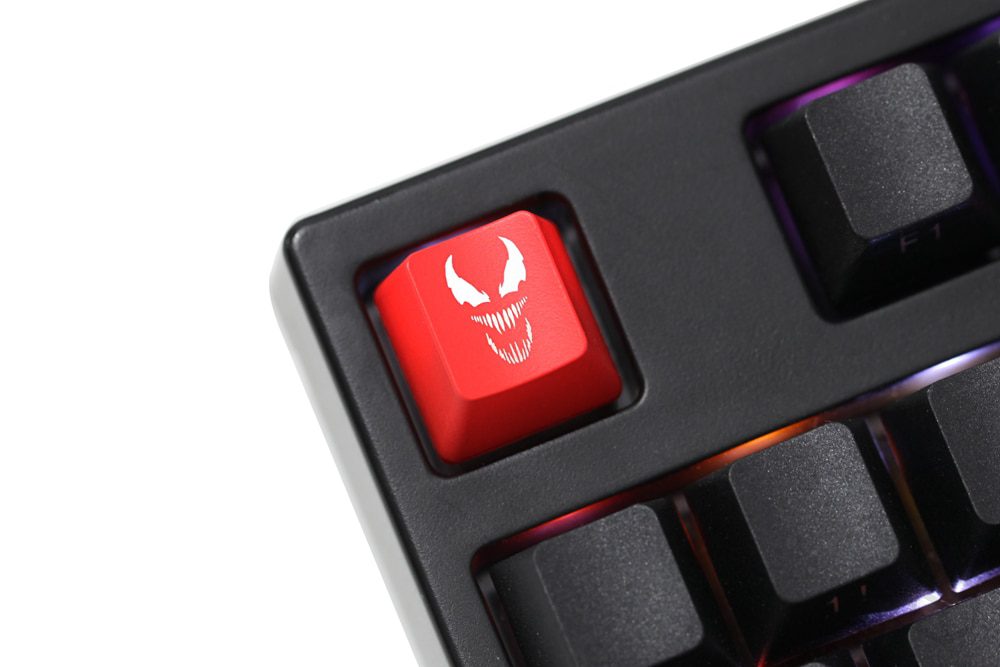 Novelty Shine Through Keycaps ABS Etched, Shine-Through venom superhero black red custom mechanical keyboard esc r4 Novelty Shine Through Keycaps ABS Etched, Shine-Through venom superhero black red custom mechanical keyboard esc r4
