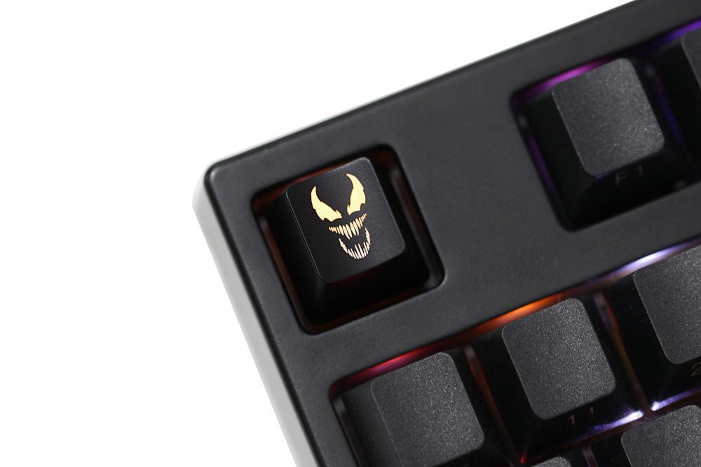 Novelty Shine Through Keycaps ABS Etched, Shine-Through venom superhero black red custom mechanical keyboard esc r4 Novelty Shine Through Keycaps ABS Etched, Shine-Through venom superhero black red custom mechanical keyboard esc r4