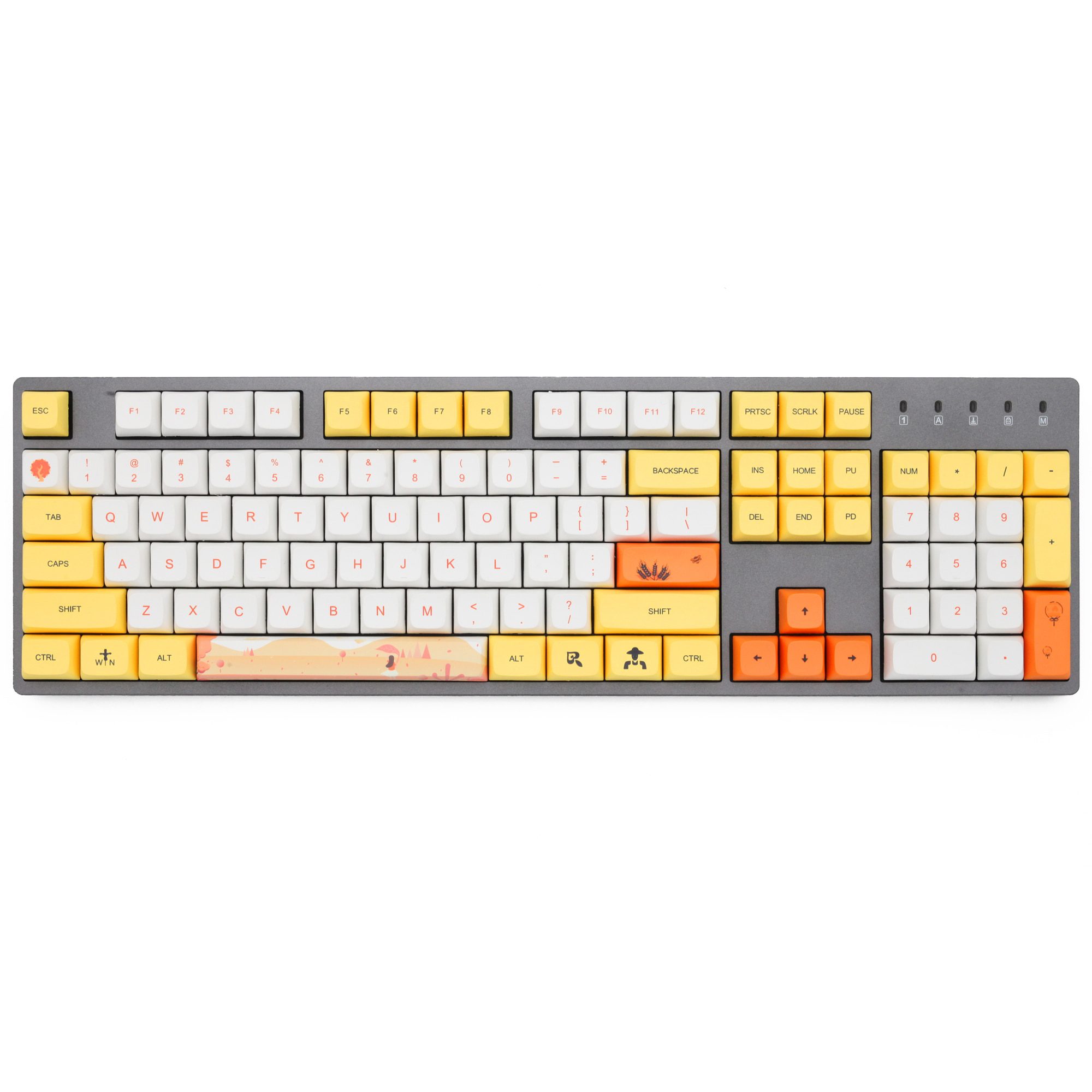 XDA V2 9009 Beige Grey Blank Set thick PBT for keyboard gh60 poker 87 tkl 104 ansi xd64 bm60 xd68 bm65 bm68