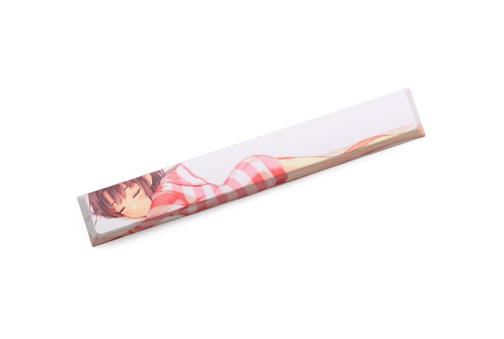 Allover dye subbed Keycap Novelty 6.25u spacebar pbt for keyboard Megumi Kato Rem Yuuki Asuna Allover dye subbed Keycap Novelty 6.25u spacebar pbt for keyboard Megumi Kato Rem Yuuki Asuna