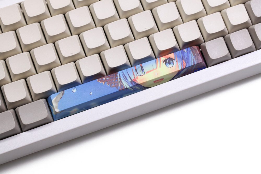 Allover dye subbed Keycap Novelty 6.25u spacebar pbt for keyboard Megumi Kato Rem Yuuki Asuna Allover dye subbed Keycap Novelty 6.25u spacebar pbt for keyboard Megumi Kato Rem Yuuki Asuna