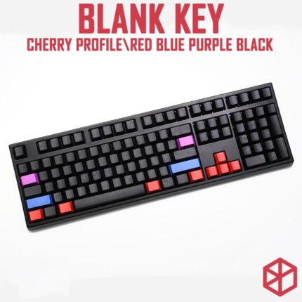 cherry profile blank dip dyed keycaps red blue purple black shift tab backspace enter iso ctrl win alt 1.5u 2u 1.75u 2.25u