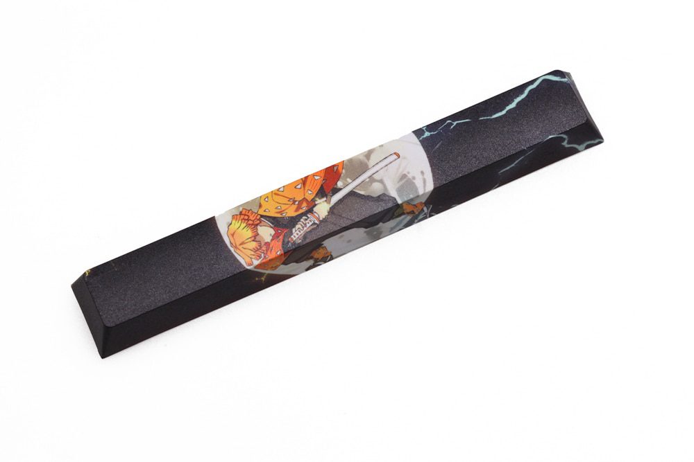 Allover dye subbed Keycap Novelty 6.25u spacebar pbt for custom mechanical keyboard Demon Slayer Kamado Tanjirou Nezuko Allover dye subbed Keycap Novelty 6.25u spacebar pbt for custom mechanical keyboard Demon Slayer Kamado Tanjirou Nezuko