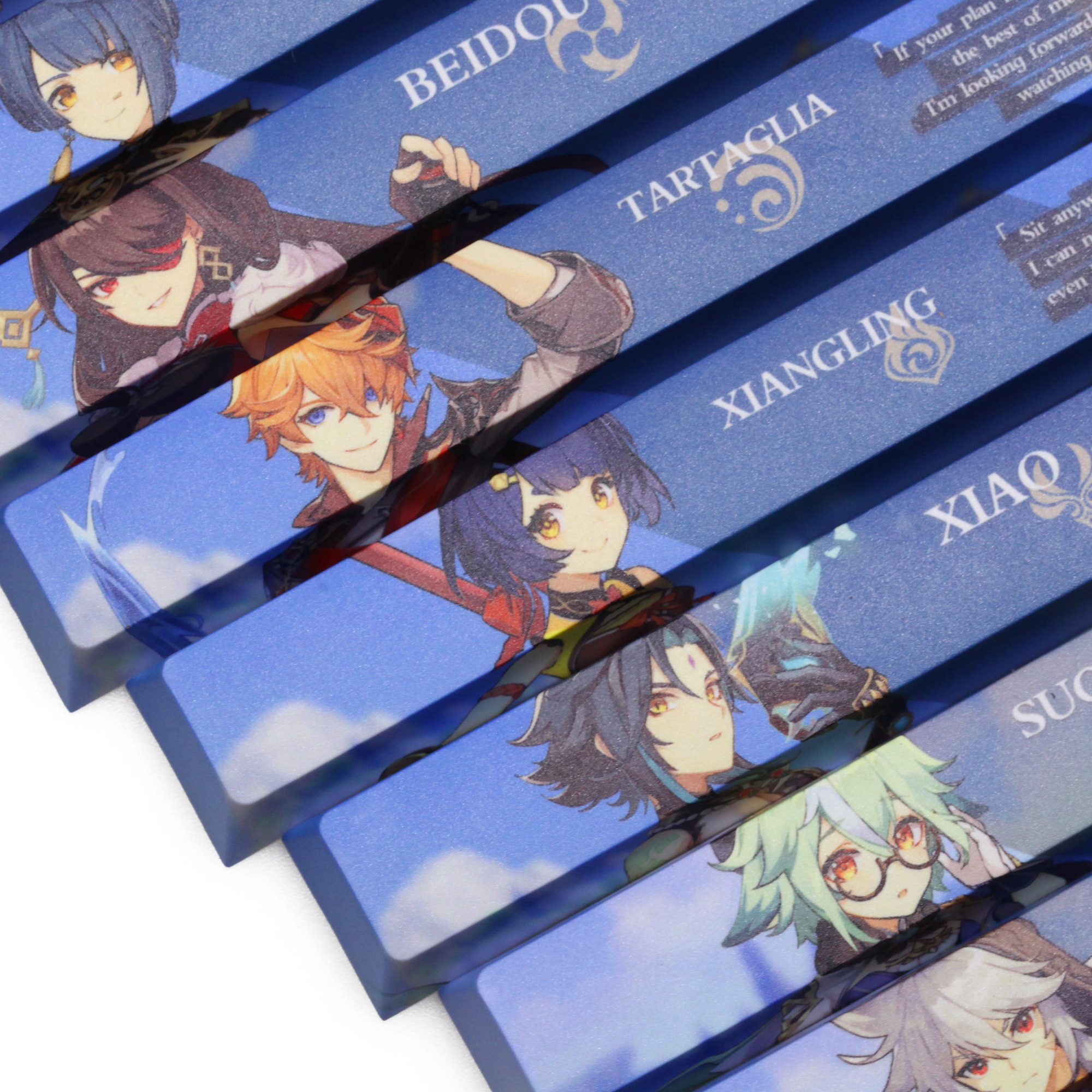 Allover dye subbed Keycap Novelty 6.25u spacebar pbt for custom mechanical keyboard Demon Slayer Kamado Tanjirou Nezuko