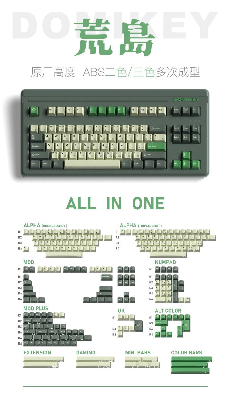 Domikey Deserted Island All in One Cherry Profile abs doubleshot keycap for mx keyboard poker 87 104 xd64 xd68 BM60 BM65 BM68 Domikey Deserted Island All in One Cherry Profile abs doubleshot keycap for mx keyboard poker 87 104 xd64 xd68 BM60 BM65 BM68