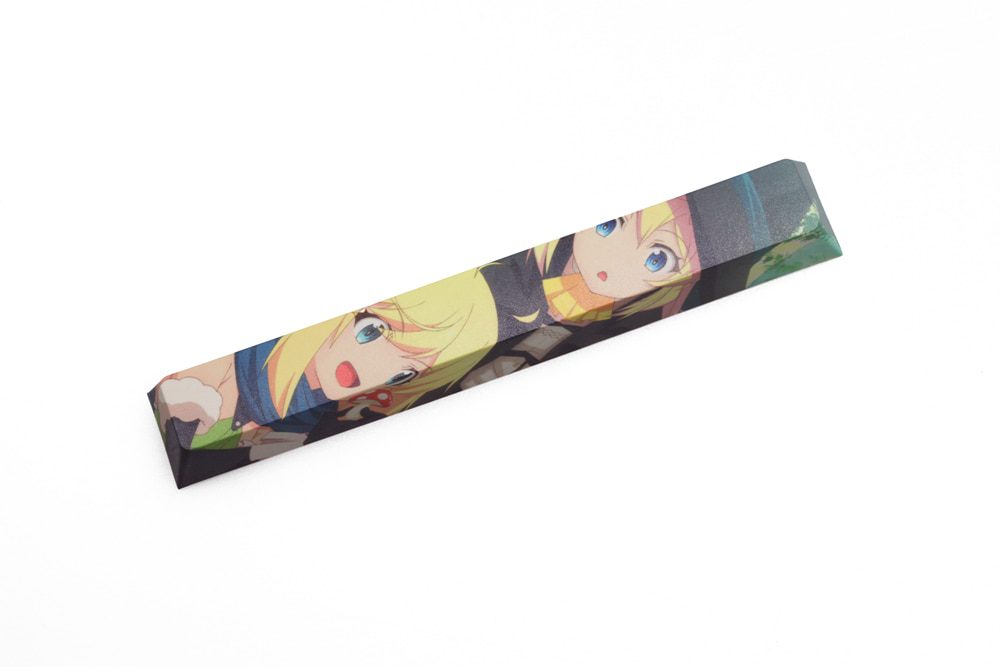 Allover dye subbed Keycap Novelty 6.25u spacebar pbt for keyboard Halkara Azusa Aizawa Rimuru shinonome nano Hakase PikaPika Allover dye subbed Keycap Novelty 6.25u spacebar pbt for keyboard Halkara Azusa Aizawa Rimuru shinonome nano Hakase PikaPika