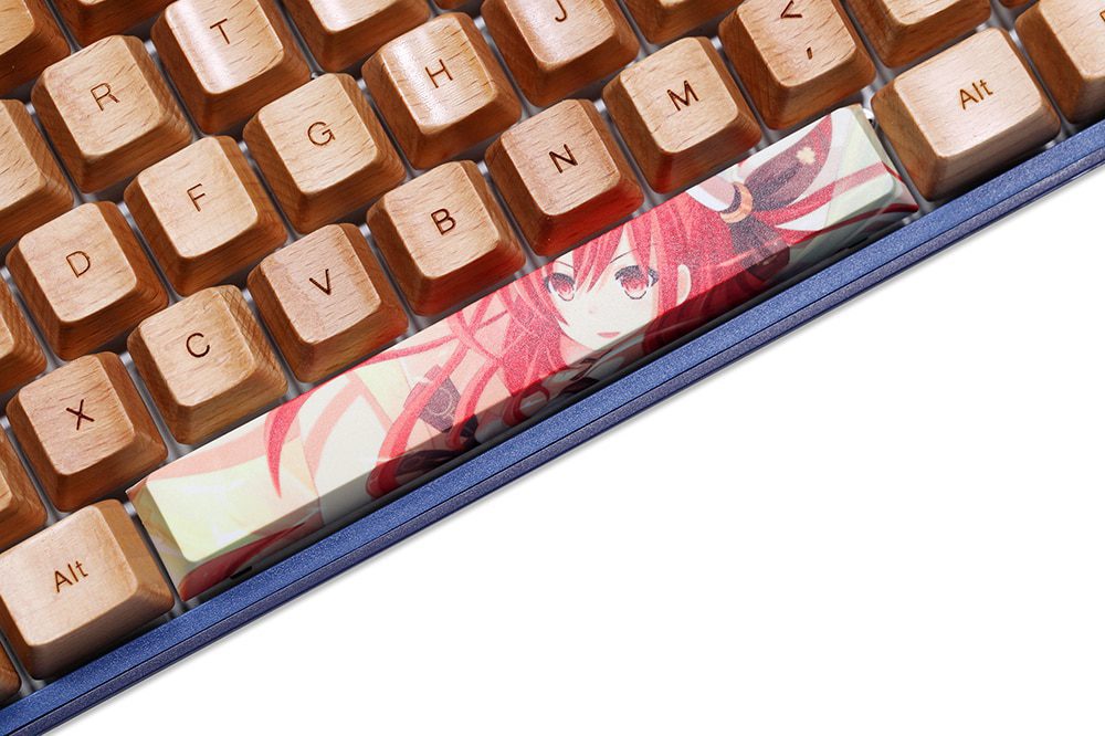 Allover dye subbed Keycap Novelty 6.25u spacebar pbt for keyboard Makise Kurisu Korosensei Emilia Kafuu Chino Tokisaki Kurumi Allover dye subbed Keycap Novelty 6.25u spacebar pbt for keyboard Makise Kurisu Korosensei Emilia Kafuu Chino Tokisaki Kurumi