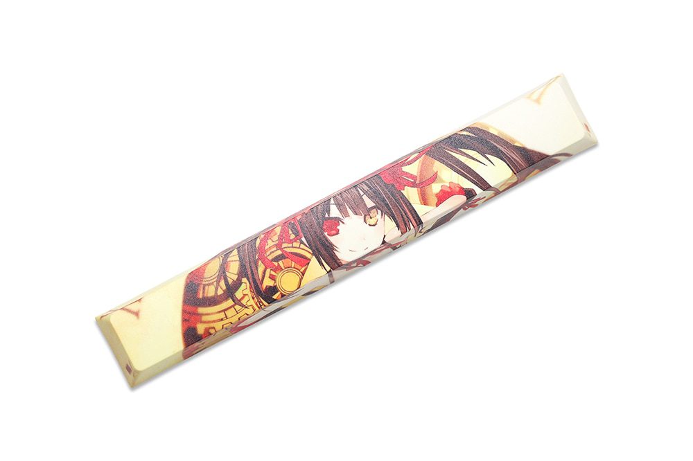 Allover dye subbed Keycap Novelty 6.25u spacebar pbt for keyboard Makise Kurisu Korosensei Emilia Kafuu Chino Tokisaki Kurumi Allover dye subbed Keycap Novelty 6.25u spacebar pbt for keyboard Makise Kurisu Korosensei Emilia Kafuu Chino Tokisaki Kurumi