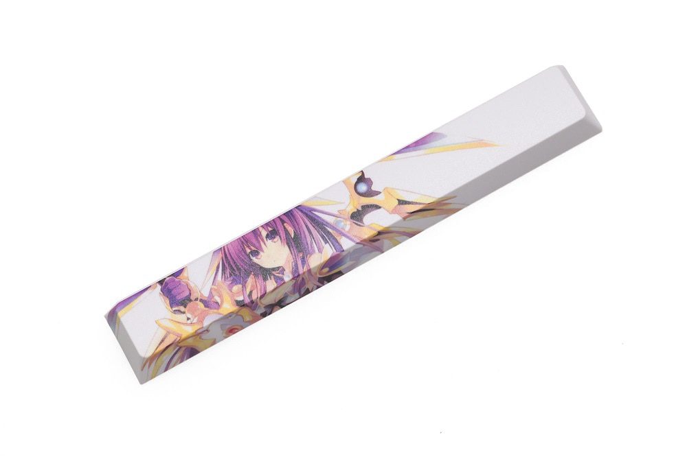 Allover dye subbed Keycap Novelty 6.25u spacebar pbt for keyboard Makise Kurisu Korosensei Emilia Kafuu Chino Tokisaki Kurumi Allover dye subbed Keycap Novelty 6.25u spacebar pbt for keyboard Makise Kurisu Korosensei Emilia Kafuu Chino Tokisaki Kurumi