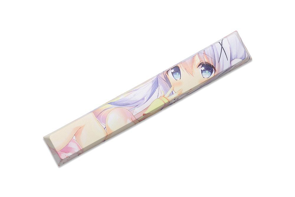 Allover dye subbed Keycap Novelty 6.25u spacebar pbt for keyboard Makise Kurisu Korosensei Emilia Kafuu Chino Tokisaki Kurumi Allover dye subbed Keycap Novelty 6.25u spacebar pbt for keyboard Makise Kurisu Korosensei Emilia Kafuu Chino Tokisaki Kurumi