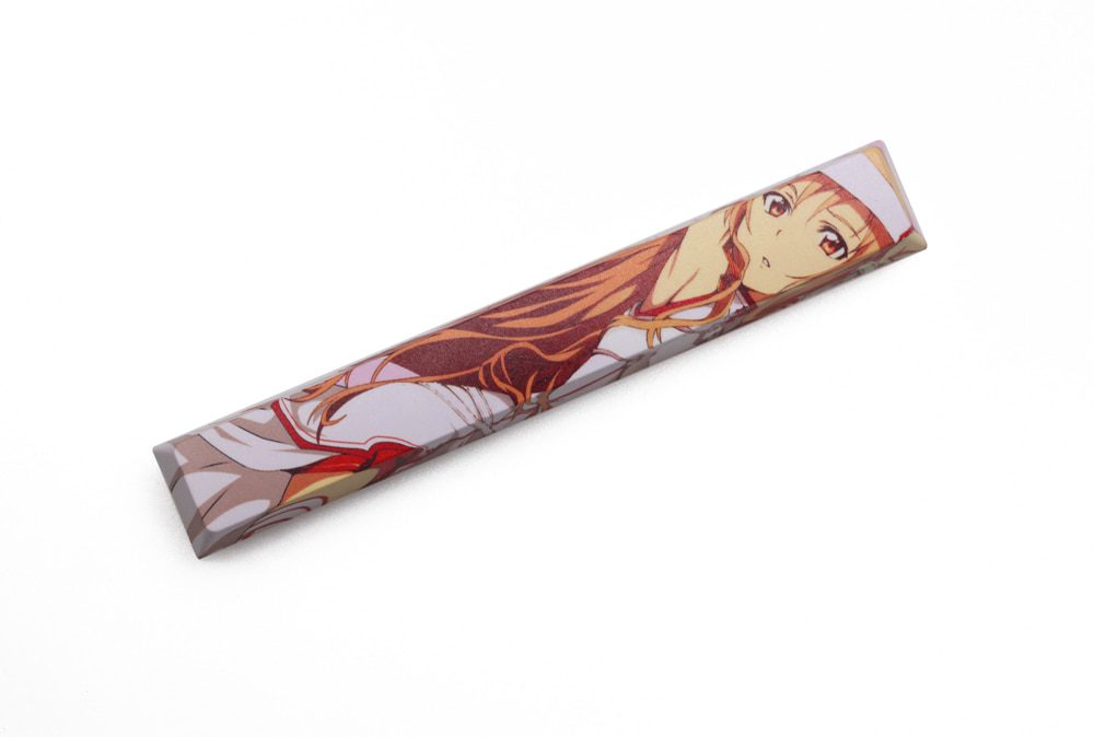 Allover dye subbed Keycap Novelty 6.25u spacebar pbt for keyboard KannaKamui Rem Tachibana Kanade Yuuki Asuna Tohsaka Rin Allover dye subbed Keycap Novelty 6.25u spacebar pbt for keyboard KannaKamui Rem Tachibana Kanade Yuuki Asuna Tohsaka Rin