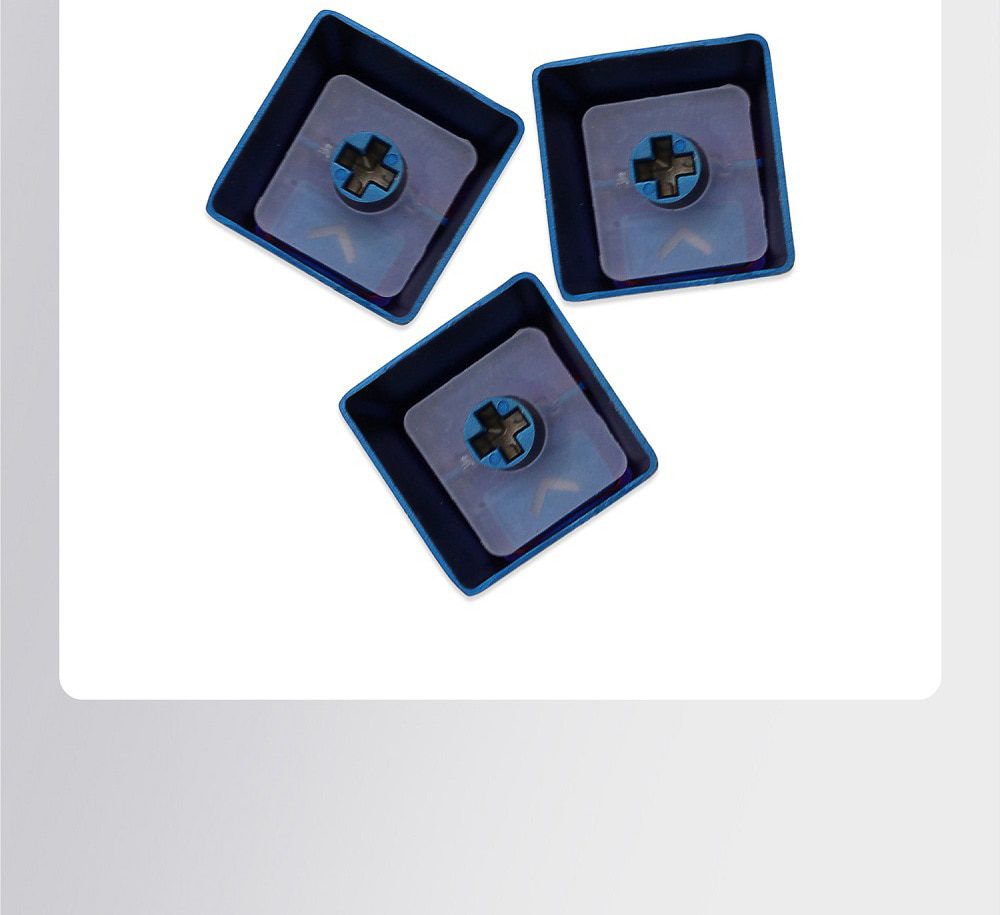 Teamwolf stainless steel MX Metal Keycap for keyboard gaming key Arrow Key R4 light through back lit Black Blue Gold gradient Teamwolf stainless steel MX Metal Keycap for keyboard gaming key Arrow Key R4 light through back lit Black Blue Gold gradient